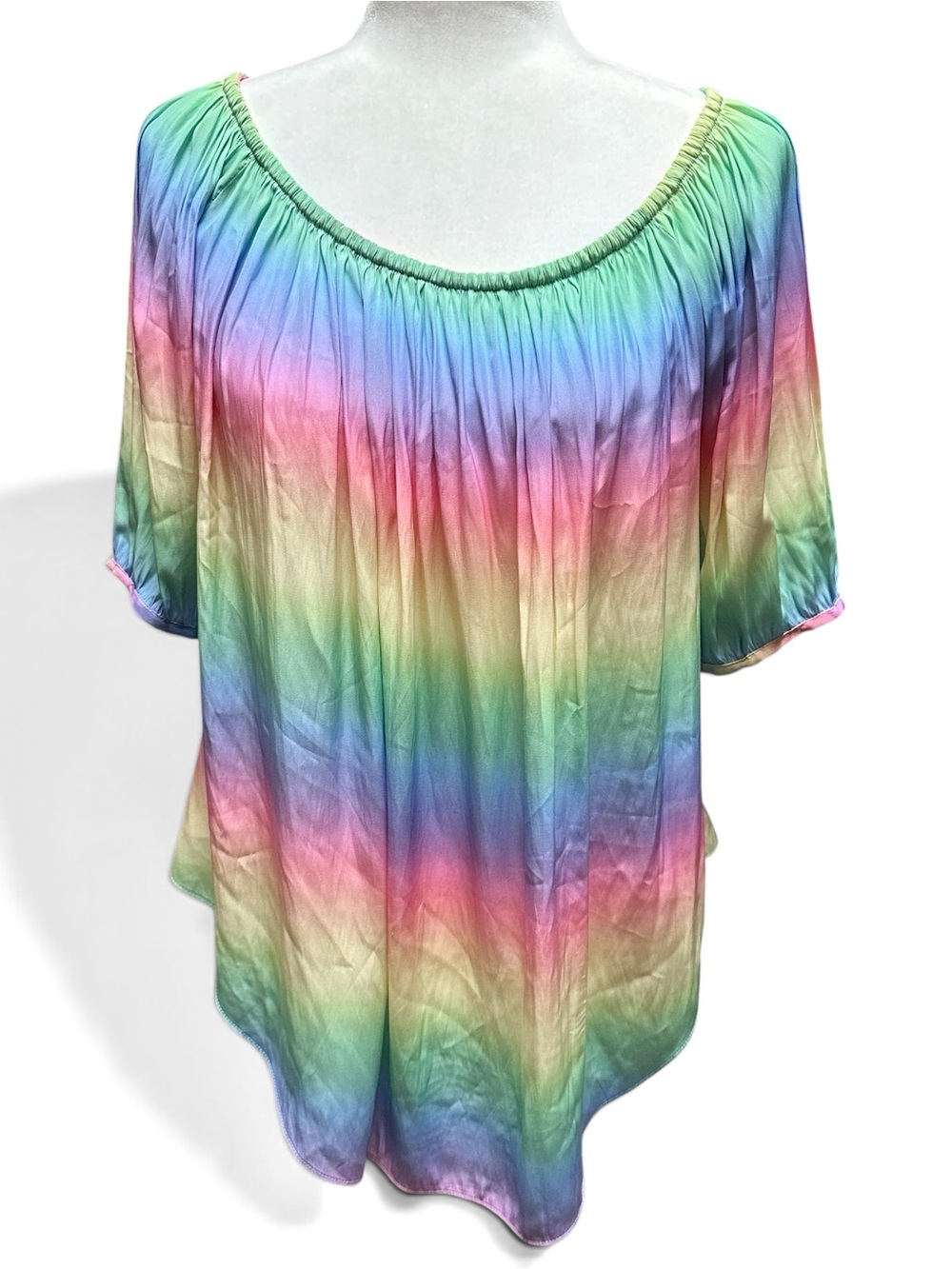 SMYTHE Limited Edition “Pride” Blouse | Size Small (fits larger) | Rainbow Ombre